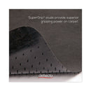 deflecto SuperMat Frequent Use Chair Mat for Medium Pile Carpet, 45 x 53, Rectangular, Black