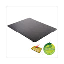 deflecto SuperMat Frequent Use Chair Mat for Medium Pile Carpet, 45 x 53, Rectangular, Black