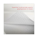 deflecto SuperMat Frequent Use Chair Mat, Med Pile Carpet, Roll, 45 x 53, Rectangular, Clear