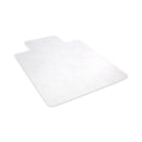 deflecto EconoMat All Day Use Chair Mat for Hard, Lip, 36 x 48, Low Pile, Smooth, Clear