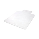 deflecto EconoMat All Day Use Chair Mat for Hard, Lip, 36 x 48, Low Pile, Smooth, Clear