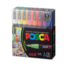 POSCA Permanent Specialty Marker, Fine Bullet Tip, Assorted Colors,16/Pack