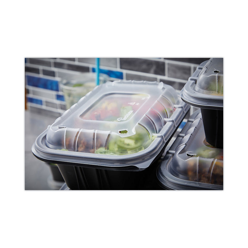 Pactiv Evergreen EarthChoice Entree2Go Takeout Container Vented Lid, 8.67 x 5.75 x 0.98, Clear, Plastic, 300/Carton