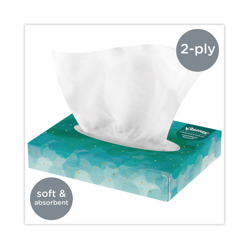 Kleenex White Facial Tissue Junior Pack, 2-Ply, 40 Sheets/Box, 80 Boxes/Carton