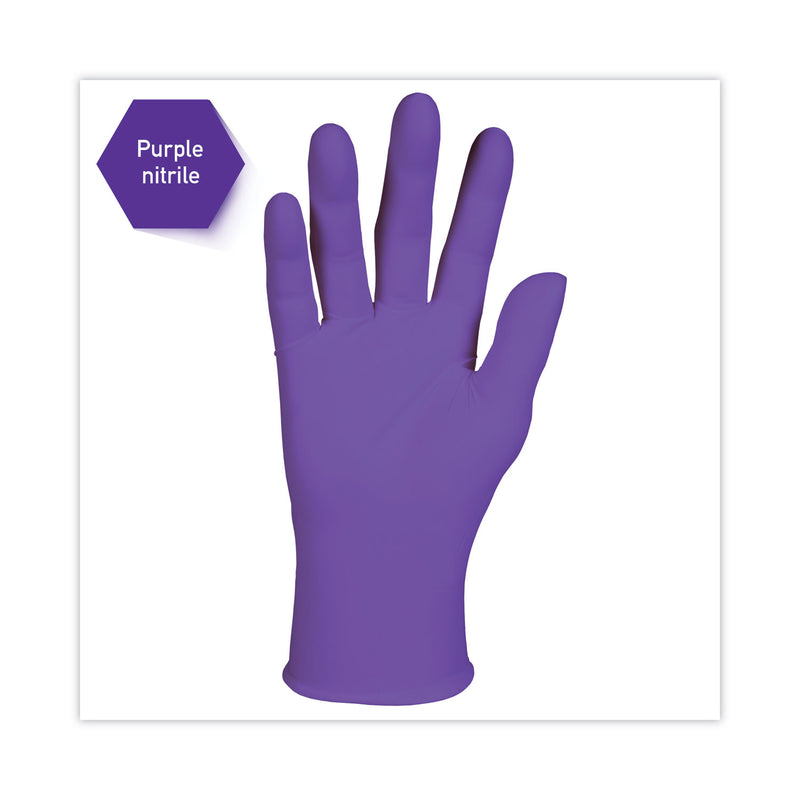 Kimtech PURPLE NITRILE Exam Gloves, 242 mm Length, Medium, Purple, 100/Box