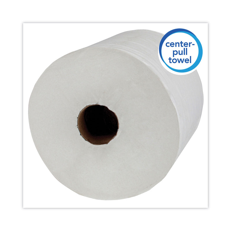 Scott Essential Roll Control Center-Pull Towels, 1-Ply, 8 x 12, White, 700/Roll, 6 Rolls/Carton