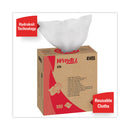 WypAll X70 Cloths, POP-UP Box, 9.13 x 16.8, White, 100/Box, 10 Boxes/Carton