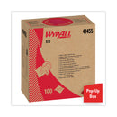 WypAll X70 Cloths, POP-UP Box, 9.13 x 16.8, White, 100/Box, 10 Boxes/Carton