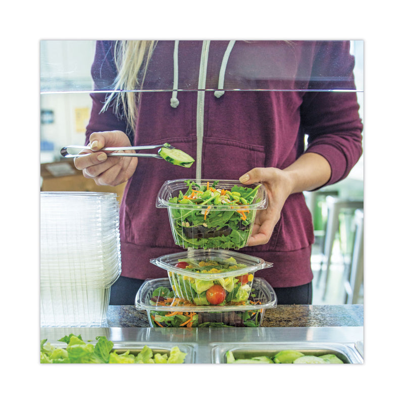 World Centric PLA Rectangular Deli Containers, 32 oz, 6.1 x 7.6 x 2.8, Clear, Plastic, 600/Carton