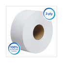 Scott Essential 100% Recycled Fiber JRT Bathroom Tissue for Business, Septic Safe, 2-Ply, White, 3.55" x 1,000 ft, 12 Rolls/Carton