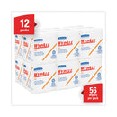 WypAll L40 Towels, 1/4 Fold, 12.5 x 12, White, 56/Box, 18 Packs/Carton
