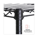 Alera BA Plus Wire Shelving Kit, Four-Shelf, 72w x 24d x 72h, Black Anthracite Plus