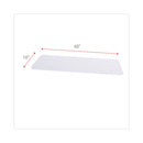 Alera Shelf Liners For Wire Shelving, Clear Plastic, 48w x 18d, 4/Pack
