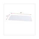 Alera Shelf Liners For Wire Shelving, Clear Plastic, 36w x 18d, 4/Pack