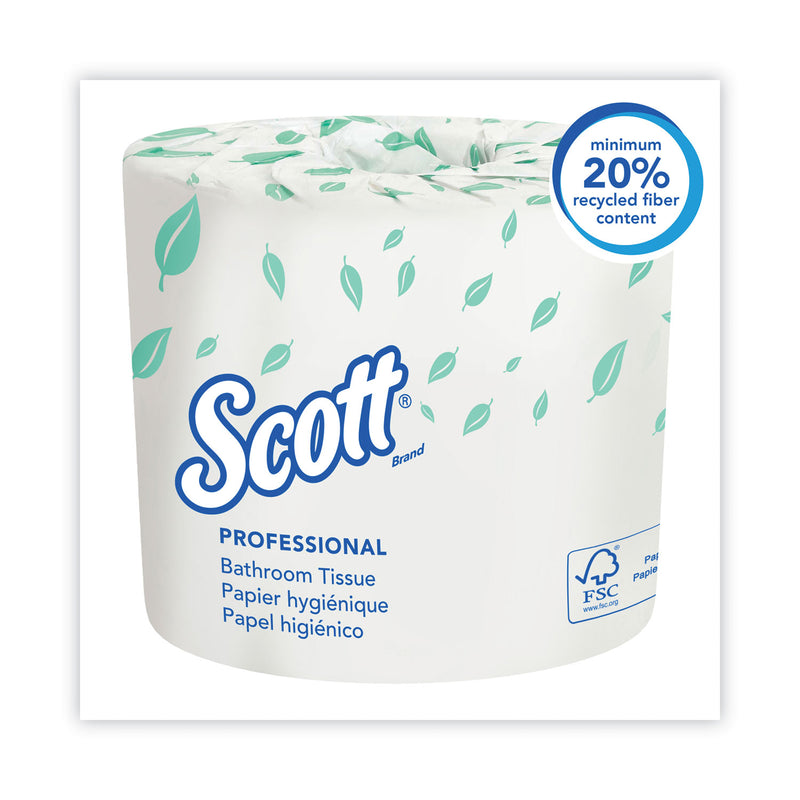 Scott Essential Standard Roll Bathroom Tissue for Business, Septic Safe, Convenience Carton, 2-Ply, White, 550/Roll, 20 Rolls/CT