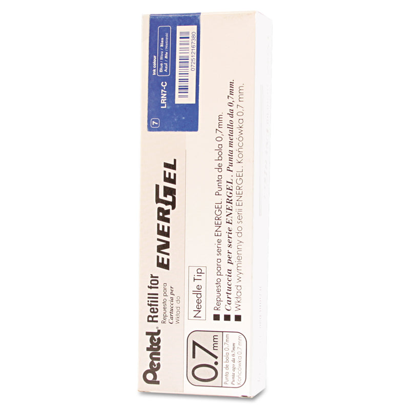 Pentel Refill for Pentel EnerGel Retractable Liquid Gel Pens, Medium Needle Tip, Blue Ink