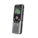 Philips Voice Tracer DVT1250 Audio Recorder, 8 GB, Black/Silver