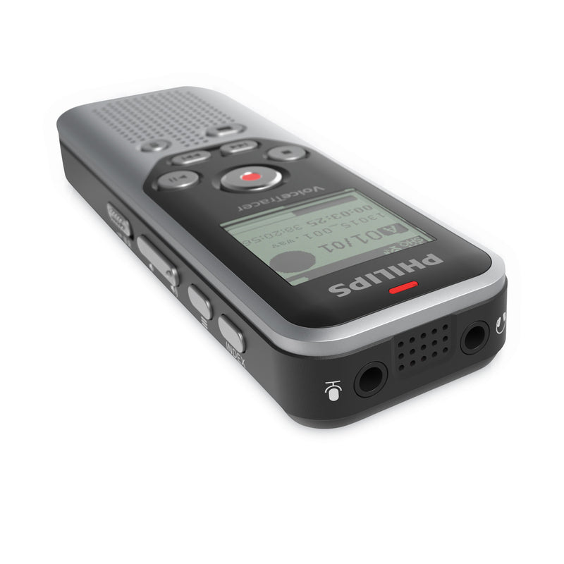 Philips Voice Tracer DVT1250 Audio Recorder, 8 GB, Black/Silver