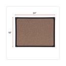Universal Tech Cork Board, 24 x 18, Cork, Black Frame