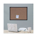 Universal Tech Cork Board, 24 x 18, Cork, Black Frame