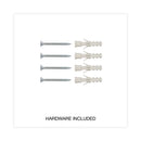 Universal Tech Cork Board, 36 x 24, Cork, Black Plastic Frame