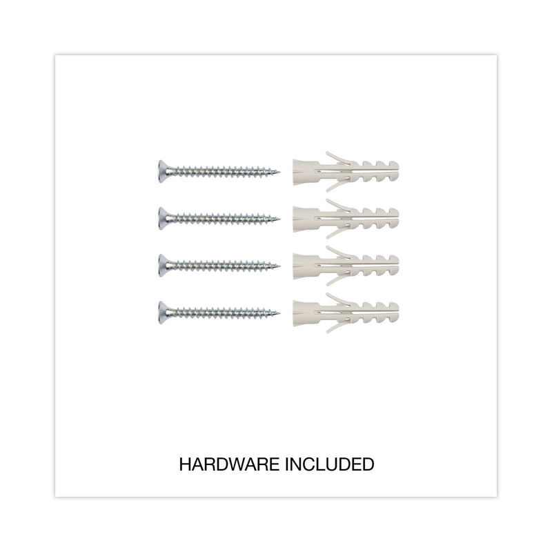 Universal Dry Erase Board, Melamine, 36 x 24, Satin-Finished Aluminum Frame