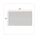 Universal Dry Erase Board, Melamine, 60 x 36, Satin-Finished Aluminum Frame