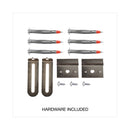 Universal Dry Erase Board, Melamine, 96 x 48, Satin-Finished Aluminum Frame