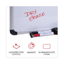Universal Magnetic Steel Dry Erase Board, 24 x 18, White, Aluminum Frame