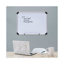 Universal Magnetic Steel Dry Erase Board, 24 x 18, White, Aluminum Frame