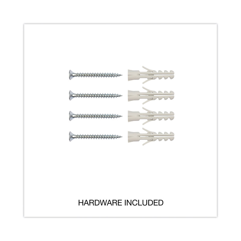 Universal Magnetic Steel Dry Erase Board, 24 x 18, White, Aluminum Frame