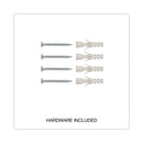 Universal Magnetic Steel Dry Erase Board, 36 x 24, White, Aluminum Frame