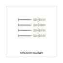 Universal Magnetic Steel Dry Erase Board, 72 x 48, White, Aluminum Frame