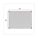 Universal Porcelain Magnetic Dry Erase Board, 48 x 36, White