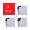 Universal Porcelain Magnetic Dry Erase Board, 48 x 36, White