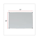 Universal Porcelain Magnetic Dry Erase Board, 72 x 48, White
