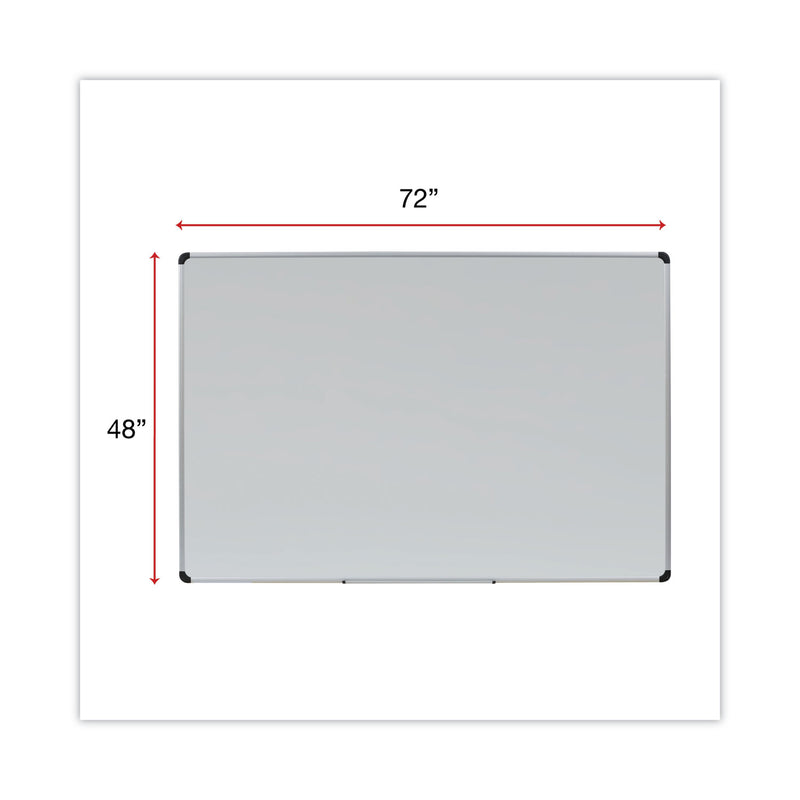 Universal Porcelain Magnetic Dry Erase Board, 72 x 48, White