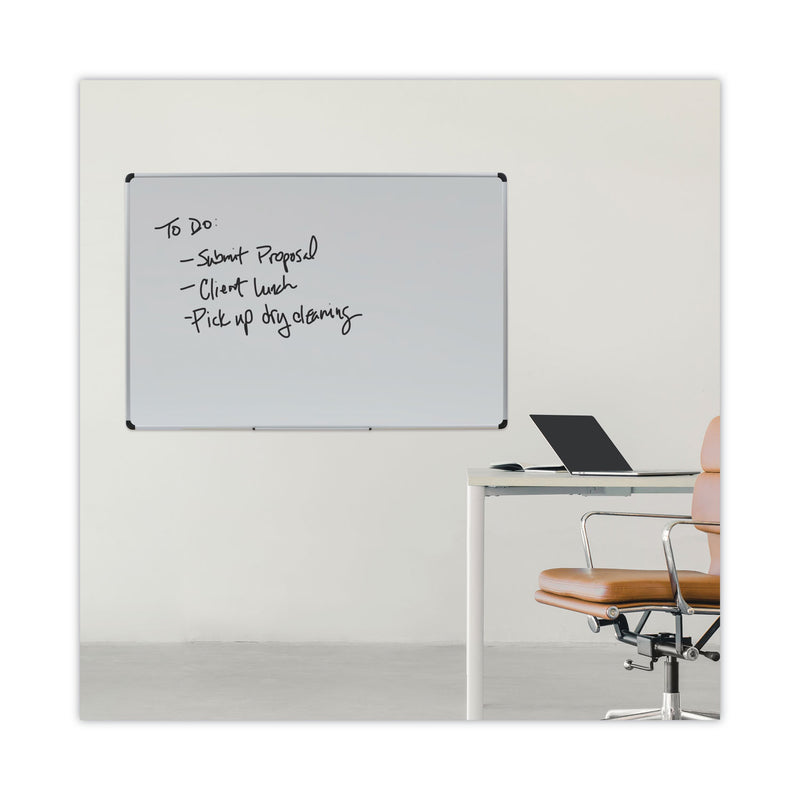 Universal Porcelain Magnetic Dry Erase Board, 72 x 48, White