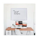 Universal Dry Erase Board, Melamine, 48 x 36, Aluminum Frame