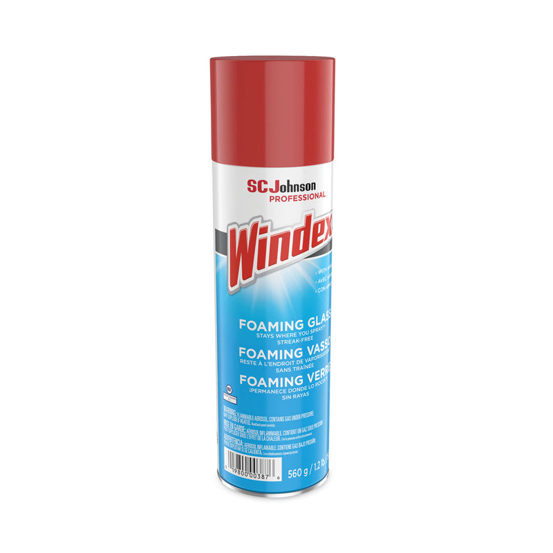 Windex Foaming Glass Cleaner, Fresh, 20 oz Aerosol Spray