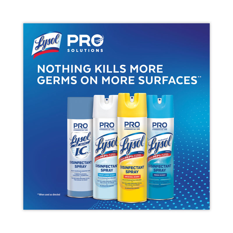 Professional LYSOL Disinfectant Spray, Crisp Linen, 19 oz Aerosol Spray