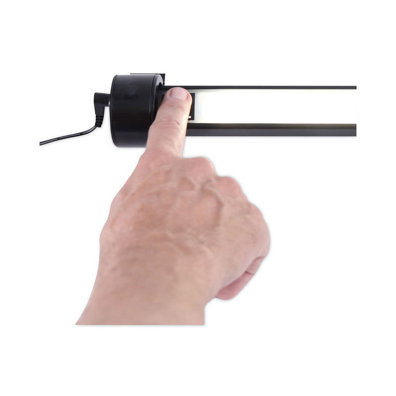 Alera Under Cabinet LED Strip Lamp, 24"w x 2"d x 2.88"h, Black