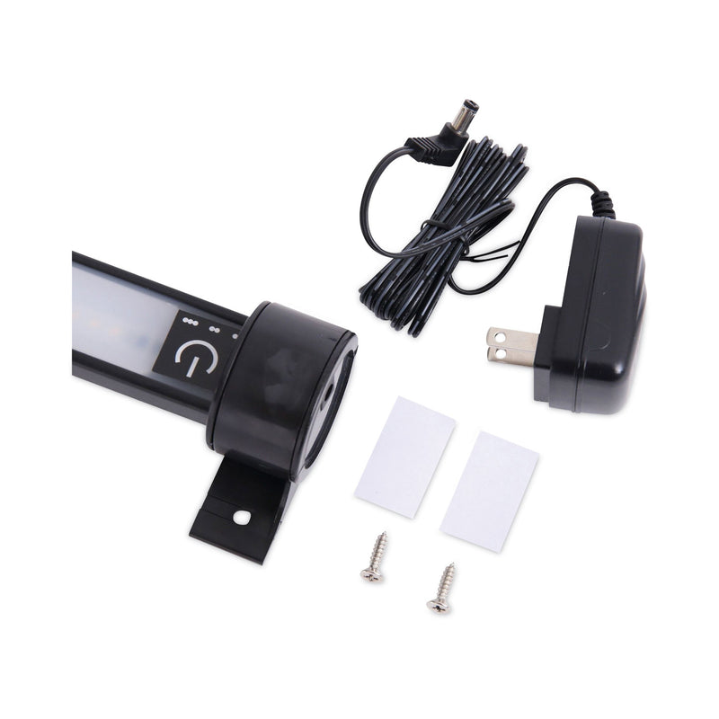 Alera Under Cabinet LED Strip Lamp, 24"w x 2"d x 2.88"h, Black