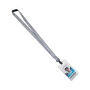 Advantus Deluxe Safety Lanyards, Metal J-Hook Style, 36" Long, Black, 24/Box