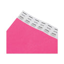 Advantus Crowd Management Wristbands, Sequentially Numbered, 9.75" x 0.75", Neon Pink, 500/Pack
