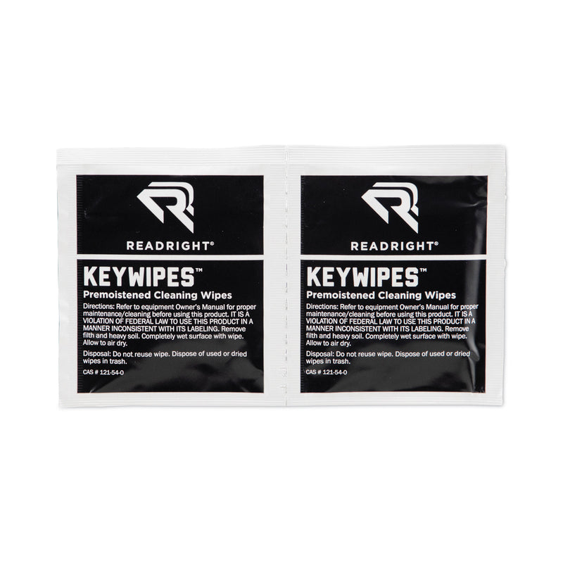 Read Right KeyWipes Keyboard Wet Wipes, 6.88 x 5, 18/Box