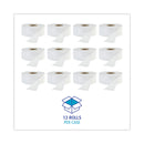 Boardwalk JRT Jr. Bath Tissue, Jumbo, Septic Safe, 1-Ply, White, 3.3" x 2,000 ft, 12/Carton