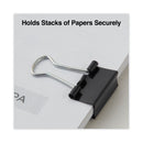 Universal Binder Clip Zip-Seal Bag Value Pack, Mini, Black/Silver, 144/Pack