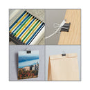 Universal Binder Clips with Storage Tub, Mini, Black/Silver, 60/Pack