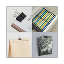 Universal Binder Clip Zip-Seal Bag Value Pack, Large, Black/Silver, 36/Pack